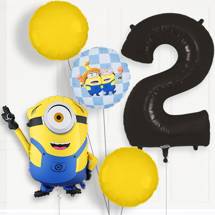 Minion Mel Birthday Balloon Package Choose Age-2nd Birthday Balloon Package | Party Save Smile