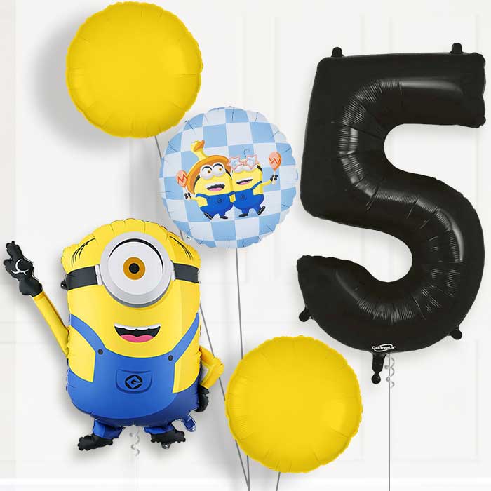 Minion Mel 5th Birthday Balloon Package | Party Save Smile