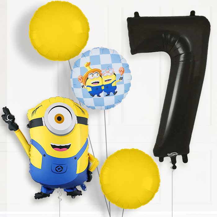 Minion Mel 7th Birthday Balloon Package | Party Save Smile