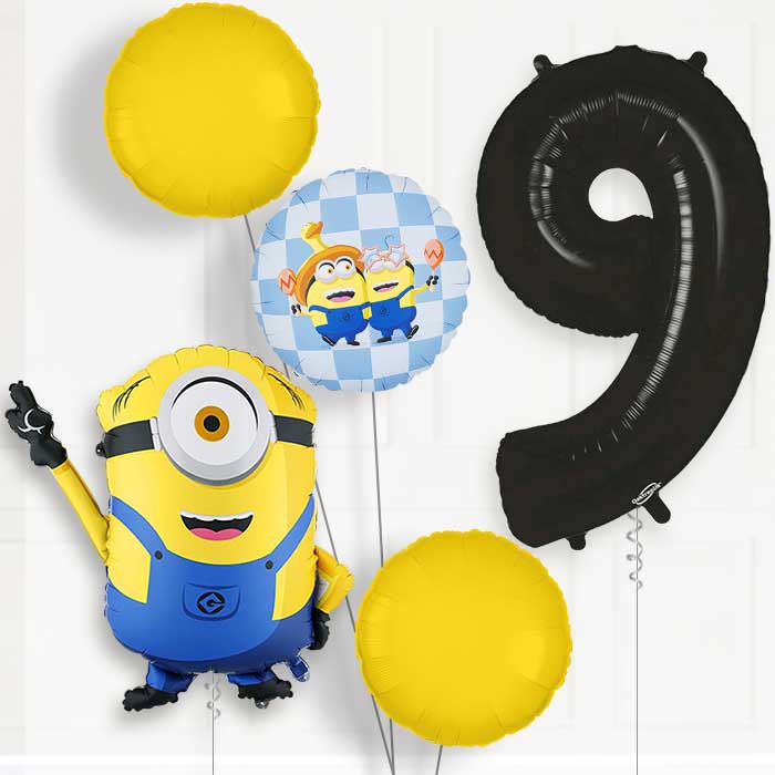 Minion Mel 9th Birthday Balloon Package | Party Save Smile