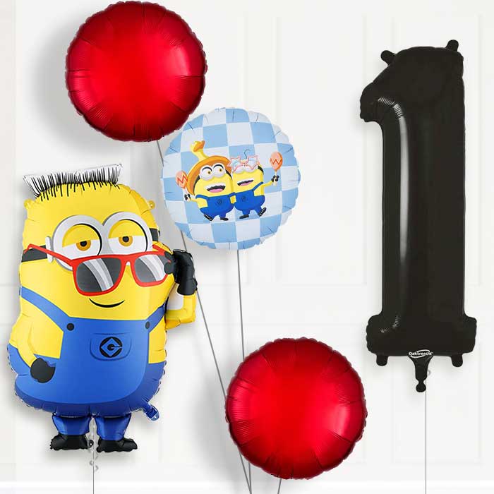 Minion Ron Birthday Balloon Package Choose Age-1st Birthday Balloon Package | Party Save Smile