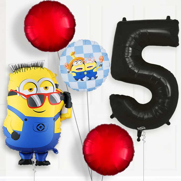 Minion Ron 5th Birthday Balloon Package | Party Save Smile