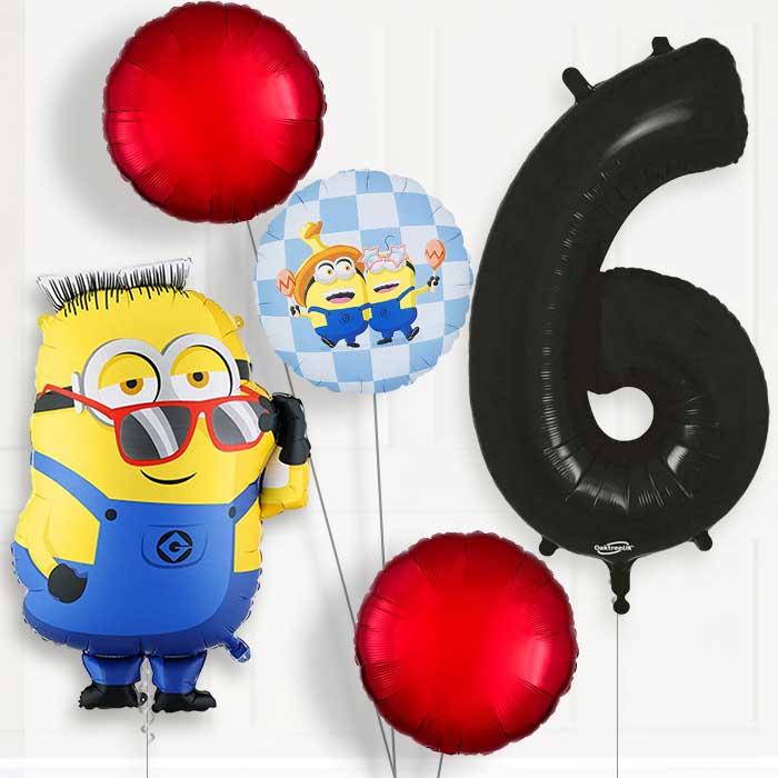 Minion Ron 6th Birthday Balloon Package | Party Save Smile