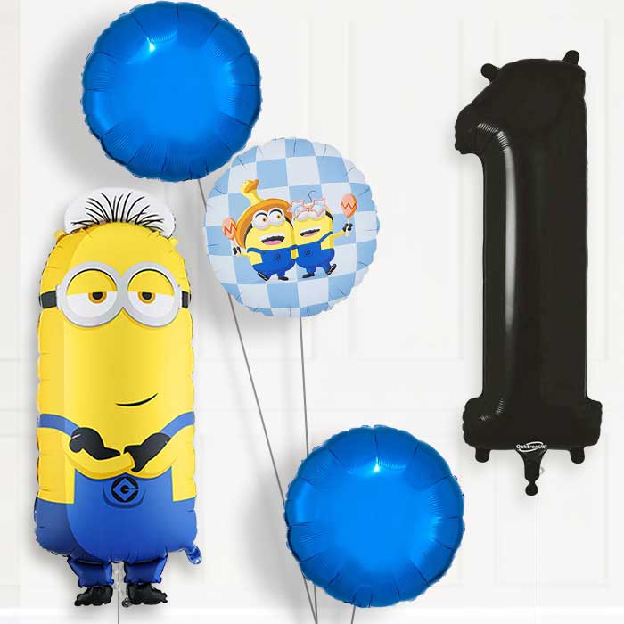 Minion Tim 1st Birthday Balloon Package | Party Save Smile