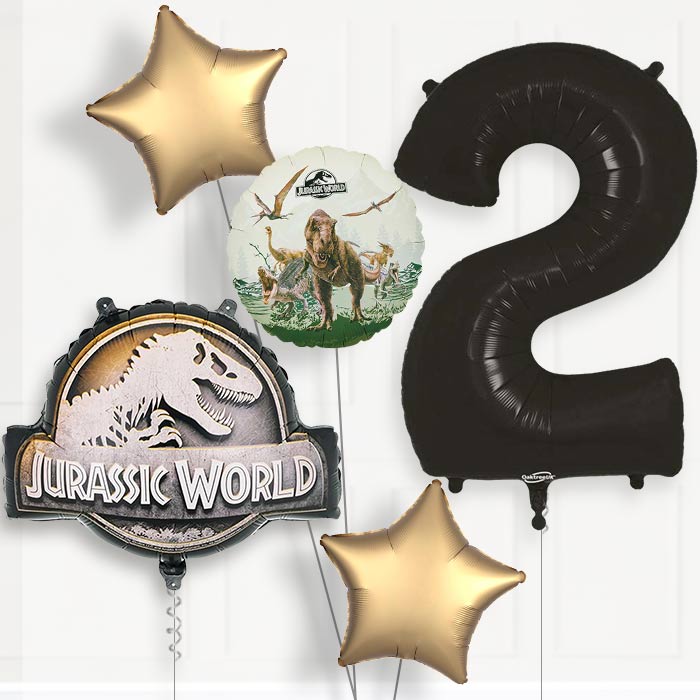 Jurassic World Logo Birthday Balloon Package Choose Age-2nd Birthday Balloon Package | Party Save Smile