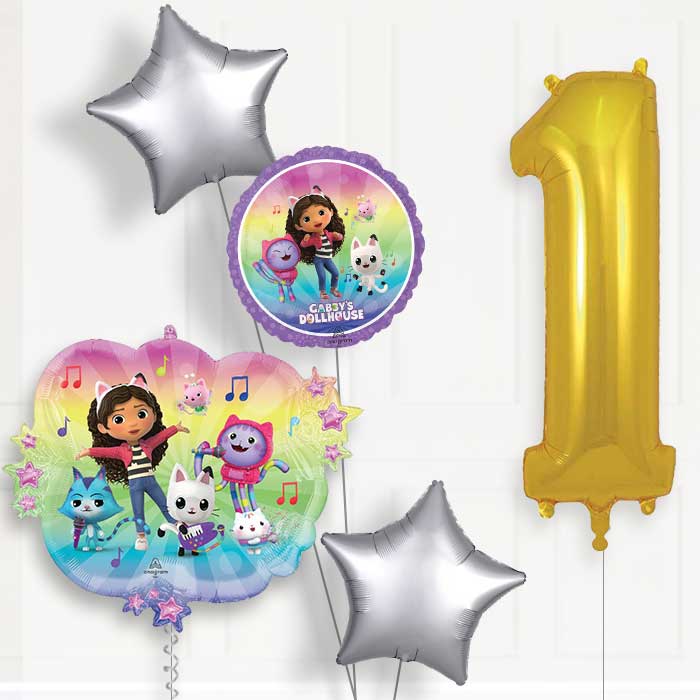 Gabby's Dollhouse & Friends Birthday Balloon Package Choose Age