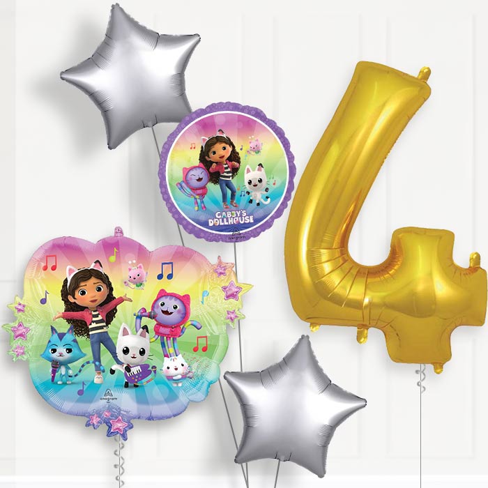 Gabby's Dollhouse & Friends Birthday Balloon Package Choose Age