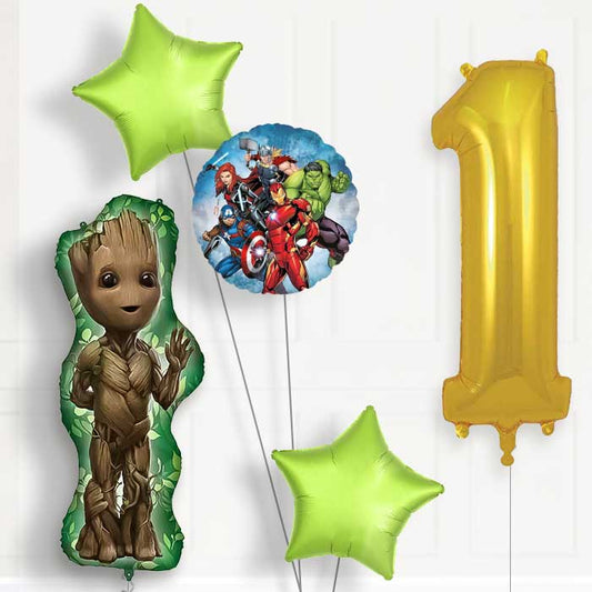 Avengers Groot 1st Birthday Balloon Package | Party Save Smile
