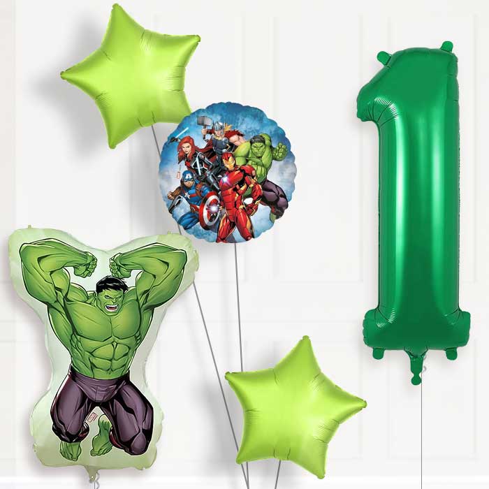 Incredible Hulk Birthday Balloon Package Choose Age | 1st Birthday Balloon Package | Party Save Smile