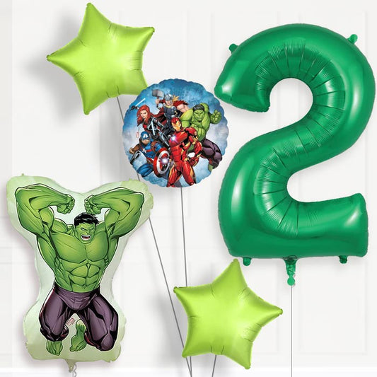 Incredible Hulk 2nd Birthday Balloon Package | Party Save Smile