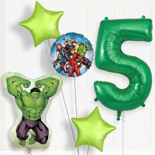 Incredible Hulk 5th Birthday Balloon Package | Party Save Smile