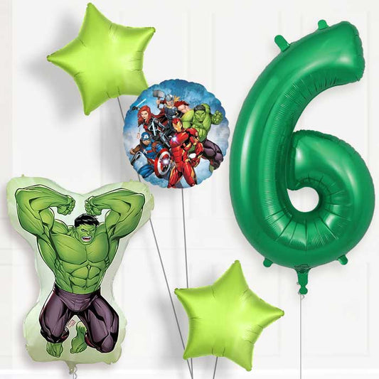 Incredible Hulk 6th Birthday Balloon Package | Party Save Smile