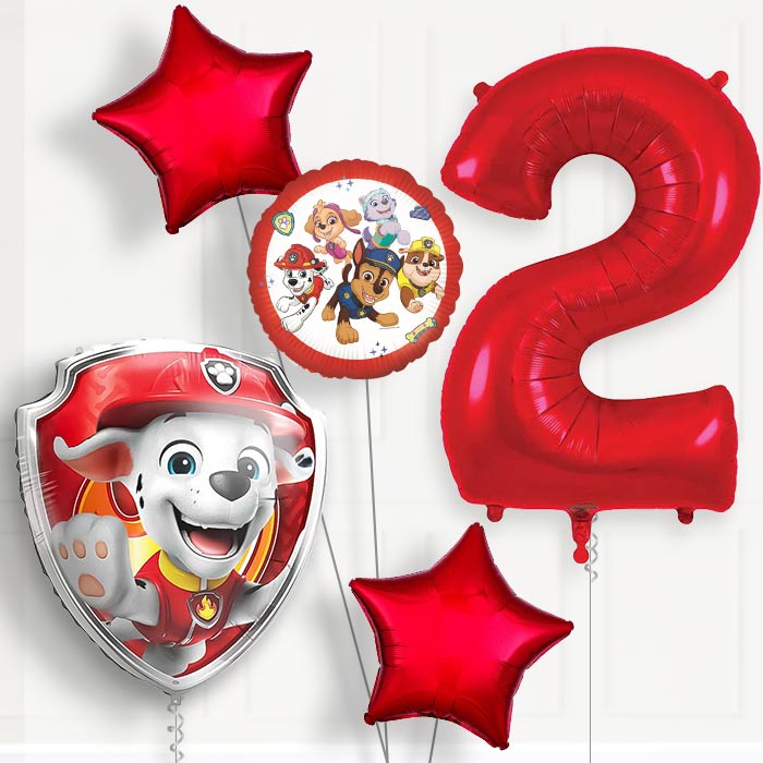 Marshall Paw Patrol 2nd Birthday Balloon Package | Party Save Smile