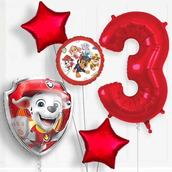Marshall Paw Patrol Birthday Balloon Package Choose Age
