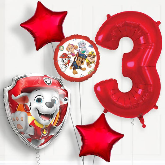 Marshall Paw Patrol 3rd Birthday Balloon Package | Party Save Smile