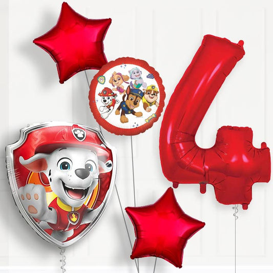 Marshall Paw Patrol 4th Birthday Balloon Package | Party Save Smile