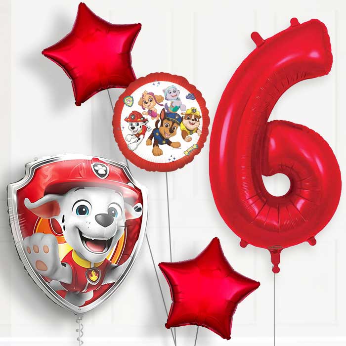 Marshall Paw Patrol Birthday Balloon Package Choose Age