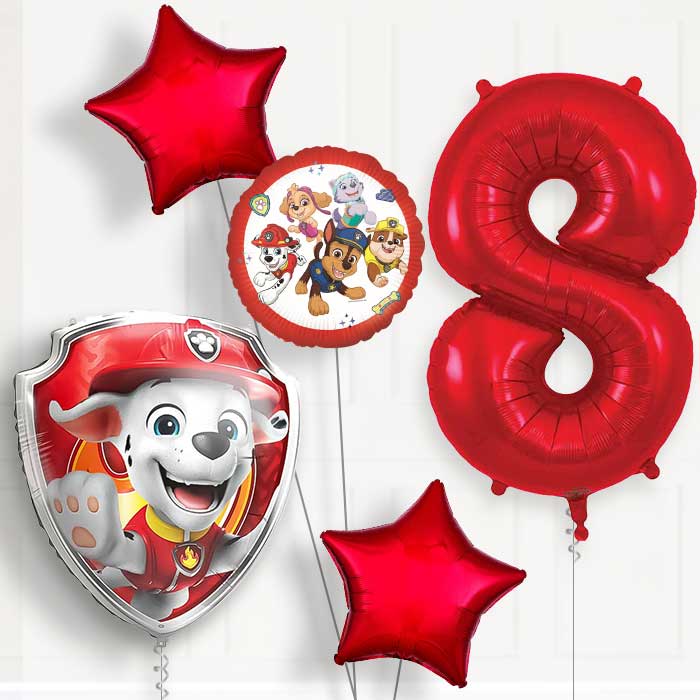 Marshall Paw Patrol Birthday Balloon Package Choose Age