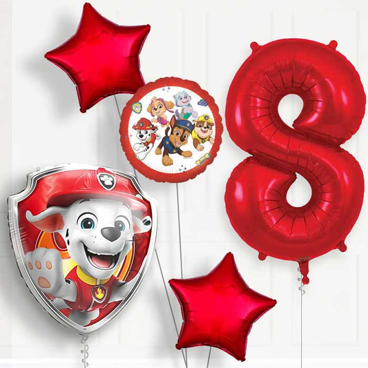 Marshall Paw Patrol 8th Birthday Balloon Package | Party Save Smile