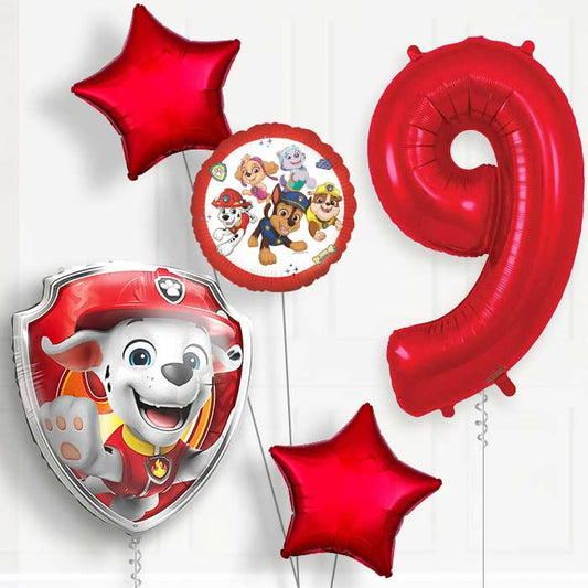 Marshall Paw Patrol 9th Birthday Balloon Package | Party Save Smile