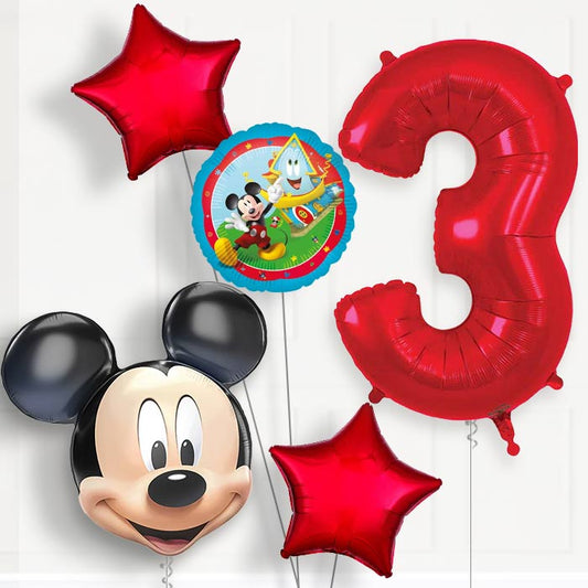Mickey Mouse Head 3rd Birthday Balloon Package | Party Save Smile