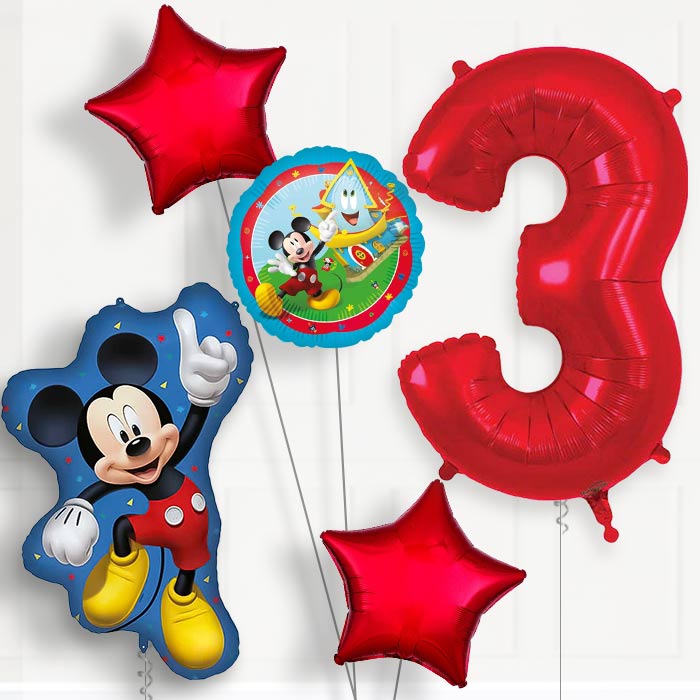 Mickey Mouse Jumping Birthday Balloon Package Choose Age