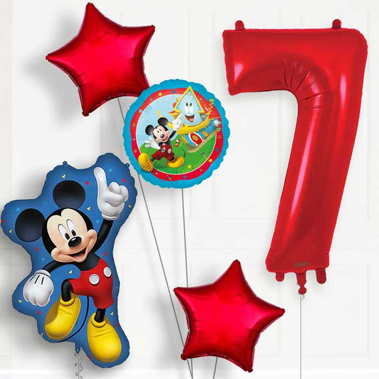 Mickey Mouse Jumping 7th Birthday Balloon Package | Party Save Smile