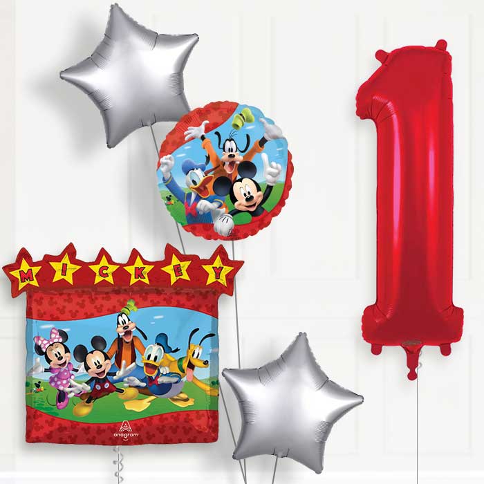 Mickey Mouse & Friends Birthday Balloon Package Choose Age