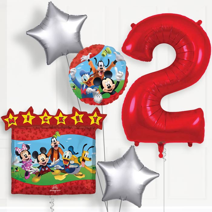 Mickey Mouse & Friends 2nd Birthday Balloon Package - 2nd Birthday Balloon Package | Party Save Smile