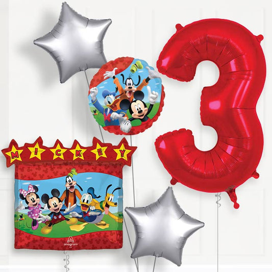 Mickey Mouse & Friends 3rd Birthday Balloon Package - 3rd Birthday Balloon Package | Party Save Smile