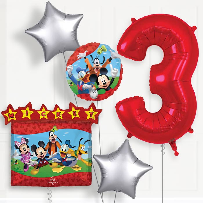 Mickey Mouse & Friends Birthday Balloon Package Choose Age