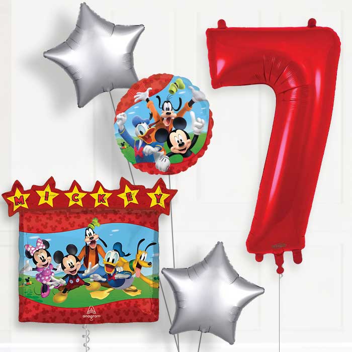 Mickey Mouse & Friends Birthday Balloon Package Choose Age