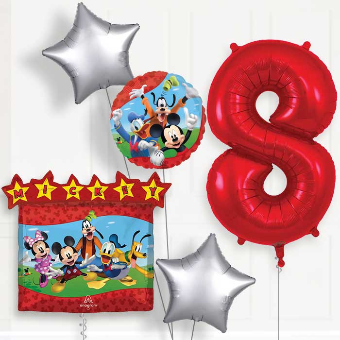 Mickey Mouse & Friends Birthday Balloon Package Choose Age