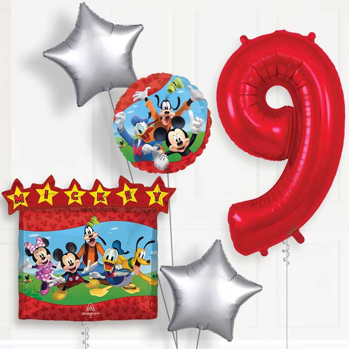 Mickey Mouse & Friends Birthday Balloon Package Choose Age