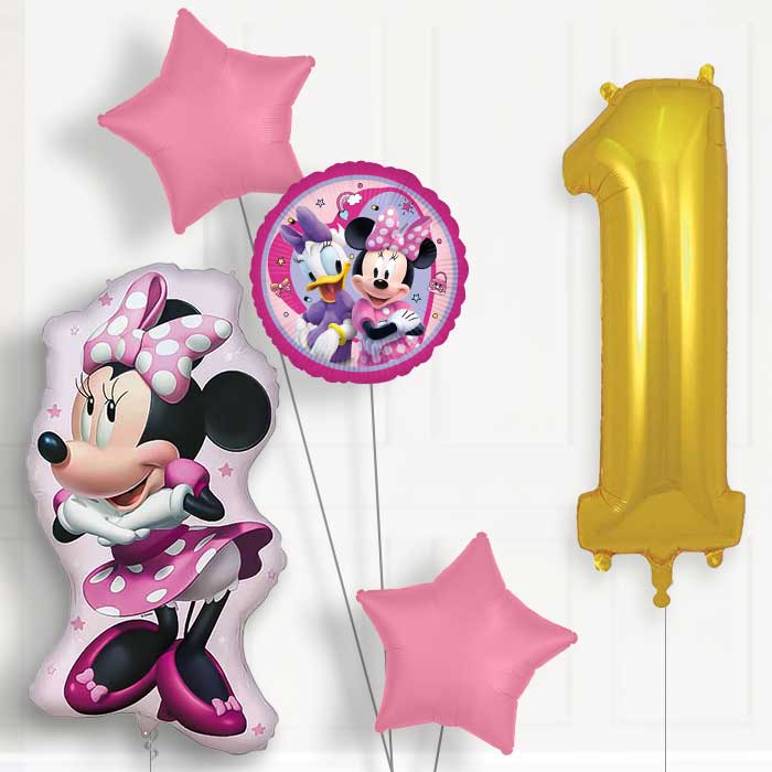 Minnie Mouse Giant Birthday Balloon Package Choose Age