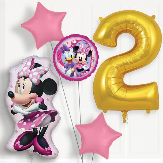 Minnie Mouse Giant 2nd Birthday Balloon Package | Party Save Smile