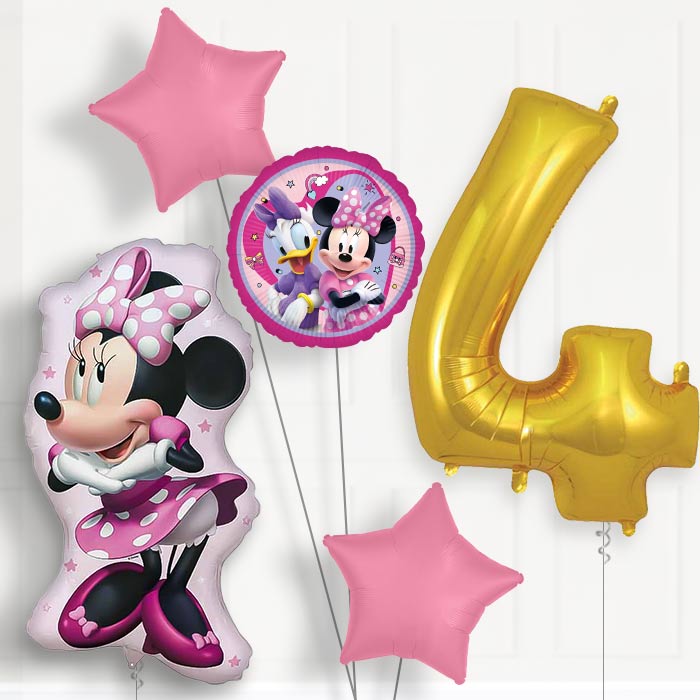Minnie Mouse Giant Birthday Balloon Package Choose Age