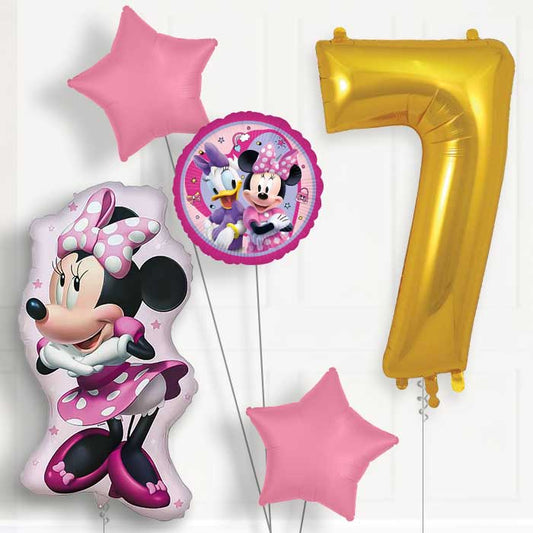 Minnie Mouse Giant 7th Birthday Balloon Package | Party Save Smile