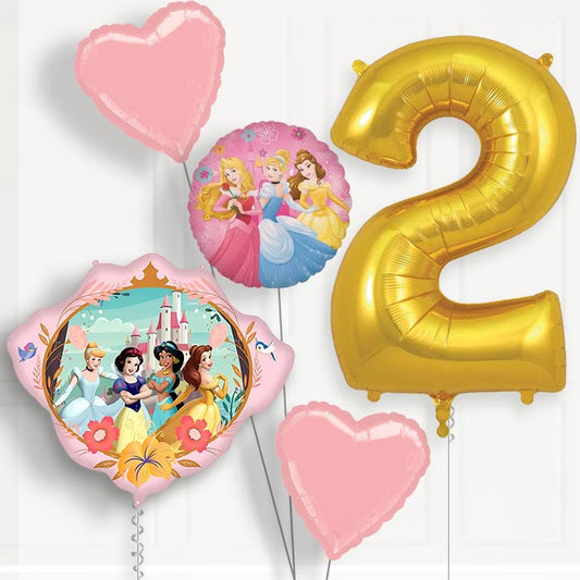 Disney Princess Crown 2nd Birthday Balloon Package | Party Save Smile