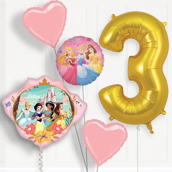 Disney Princess Crown Birthday Balloon Package Choose Age