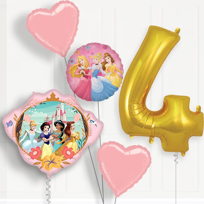 Disney Princess Crown Birthday Balloon Package Choose Age
