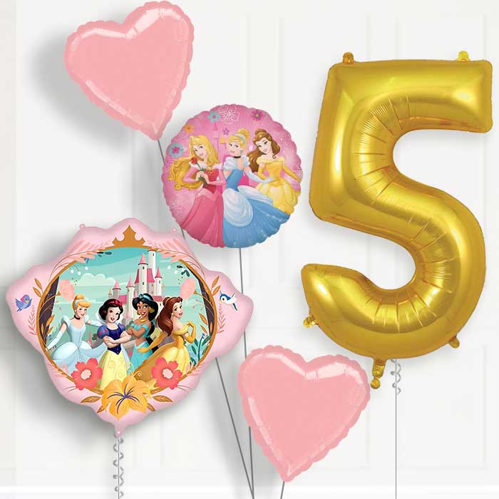 Disney Princess Crown Birthday Balloon Package Choose Age