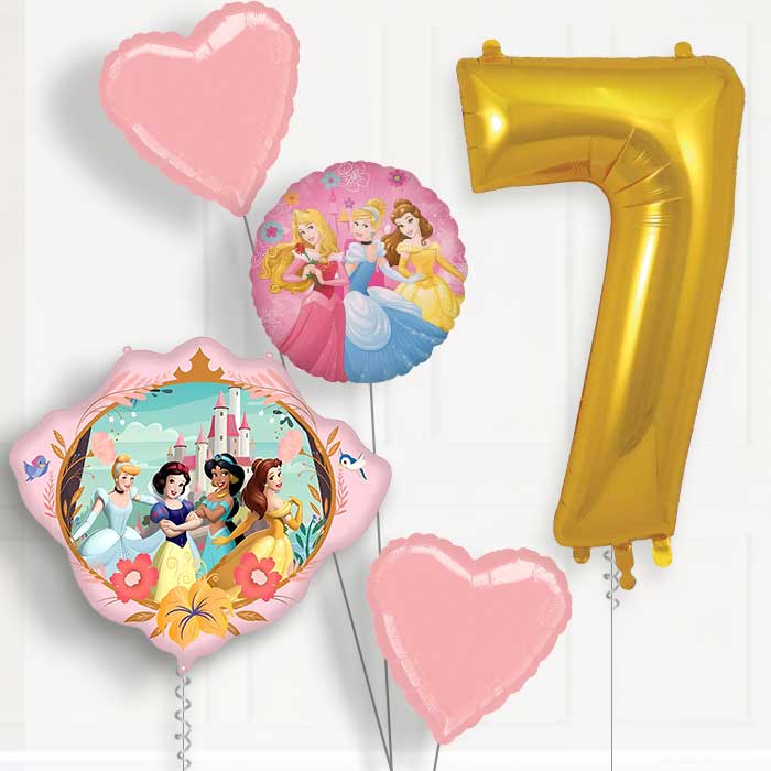 Disney Princess Crown Birthday Balloon Package Choose Age
