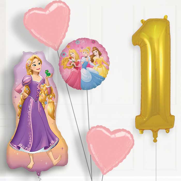 Rapunzel Giant 1st Birthday Balloon Package | Party Save Smile
