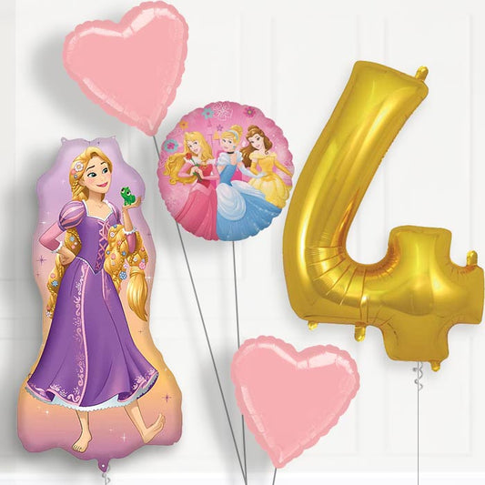 Rapunzel Giant 4th Birthday Balloon Package | Party Save Smile