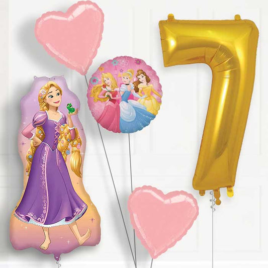 Rapunzel Giant 7th Birthday Balloon Package | Party Save Smile