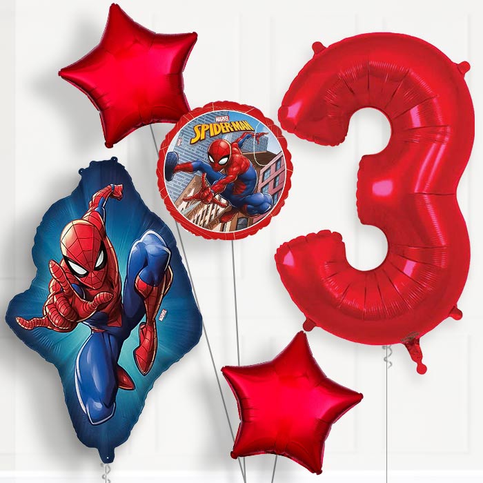 Ultimate Spiderman 3rd Birthday Balloon Package | Party Save Smile