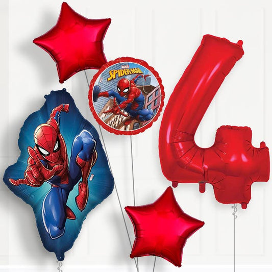 Ultimate Spiderman 4th Birthday Balloon Package | Party Save Smile