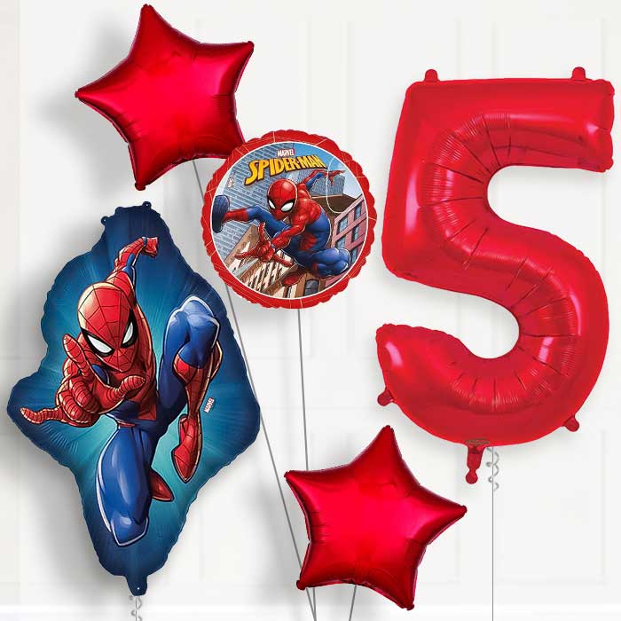 Ultimate Spiderman 5th Birthday Balloon Package | Party Save Smile