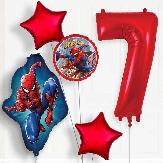 Ultimate Spiderman 7th Birthday Balloon Package | Party Save Smile
